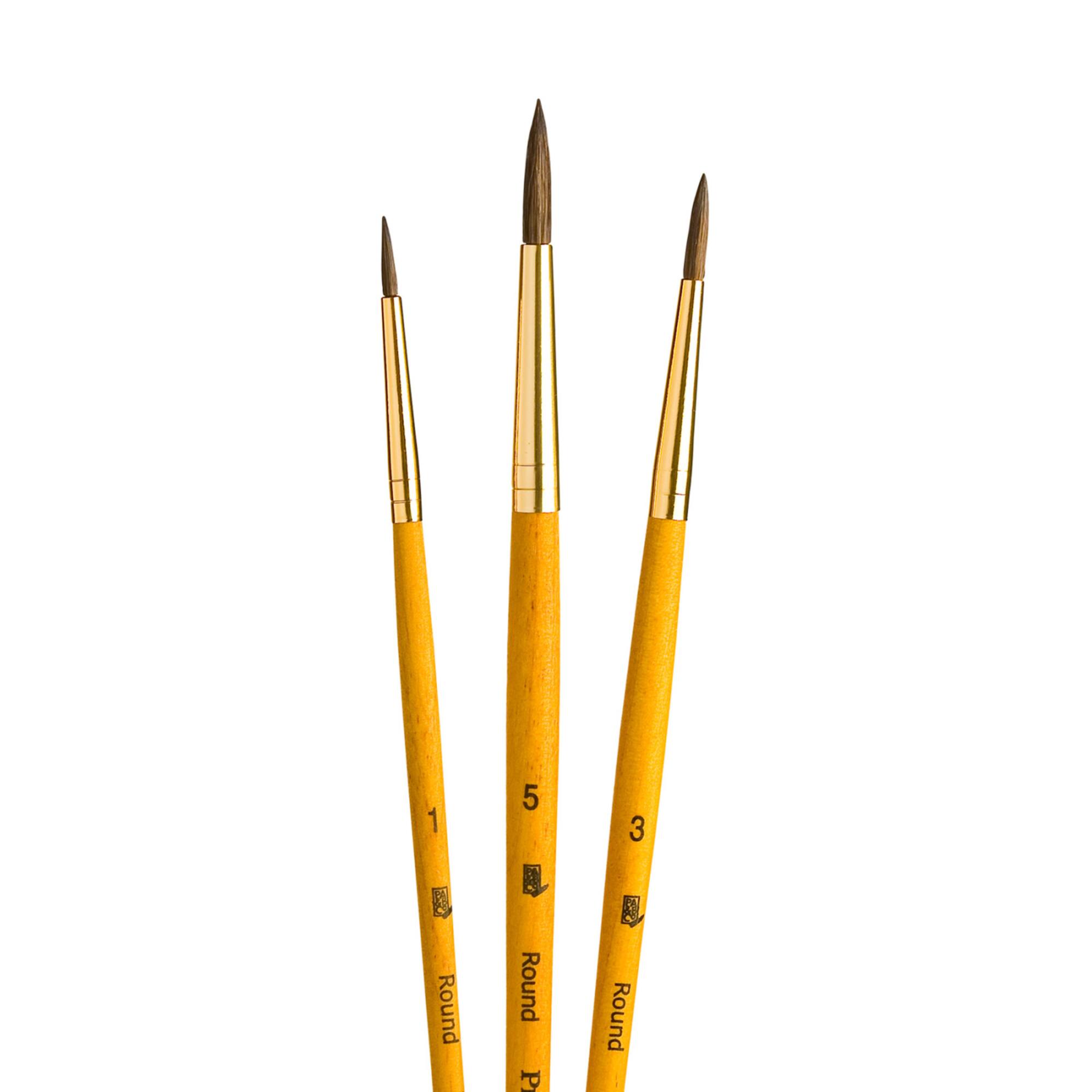 Princeton™ RealValue™ Synthetic Hair Round 3 Piece Brush Set